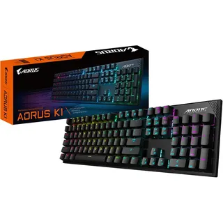 Aorus GK-AORUS K1 Gaming Keyboard, Black (AZERTY Layout)