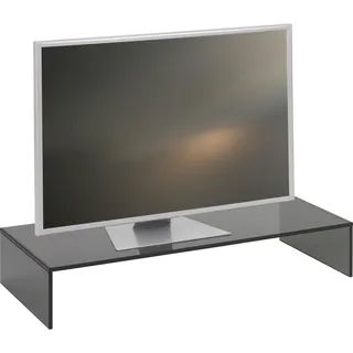 Xora Tv-Aufsatz , Grau , Glas , 80x14x35 cm , Wohnzimmer, TV Möbel, TV-Zubehör