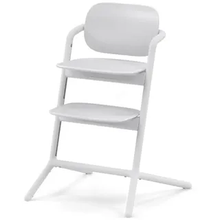 CYBEX Gold LEMO Hochstuhl, Mitwachsend von 3-99 Jahre, All White | Mitwachsend von 3 bis 99 Jahre, ab Geburt durch separate Aufsätze, ergonomische Sitzposition, Einhand-Verstellsystem