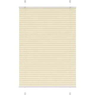 Plissee Creme 85x150 cm Stoffbreite 84,4 cm Polyester - Creme
