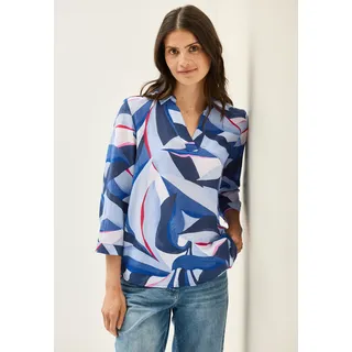 Cecil Hemdbluse mit grafischem Muster, blau