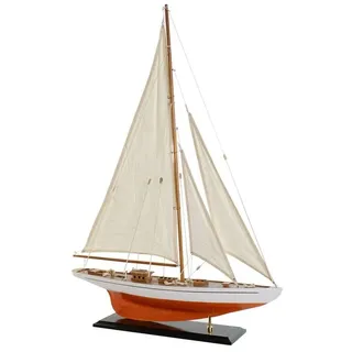 DKD Home Decor Schiff der Marke, Weiß, aus Holz (60 x 11 x 85 cm)