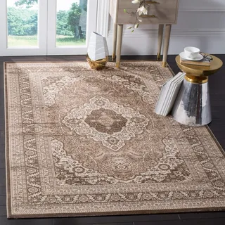 SAFAVIEH Traditionell Teppich für Wohnzimmer, Esszimmer, Schlafzimmer - Vintage Collection, Kurzer Flor, Hellblau und Dunkelblau, 66 X 244 cm