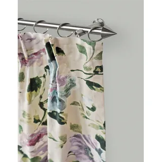 GARESA Gardinenstange »Orion« 1 läufig-läufig Fixmaß Fixlänge 200 cm, mit Ringe, silberfarben