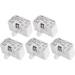 Homematic IP Smart Home 142721A0 Schalt-Mess-Aktor, 5 A, Unterputz, 5 Stück