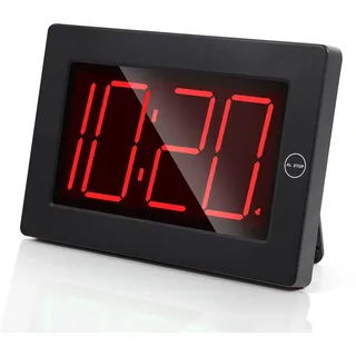 Timegyro digitaler wecker,led wanduhr digital batteriebetrieben 3-Zoll große LED-Zeitanzeige für Wohnzimmer Dekor, Schlafzimmer, Schreibtisch, Badezimmer, Tisch, Nachttisch