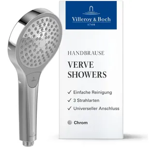 Villeroy & Boch Verve Showers Handbrause mit 3 Strahlarten