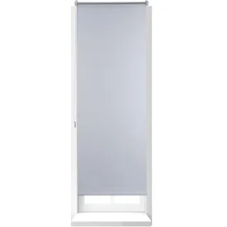 Relaxdays Seitenzugrollo 56 x 160 cm weiß/silber