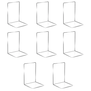 Buchstütze,8 Stück Klarer Acryl-Buchständer,Transparente Buchstützen-Set | Mit Rutschfesten Silikonmatten für Schule, Zuhause, Büro, Bibliothek und Schreibtisch-Organize