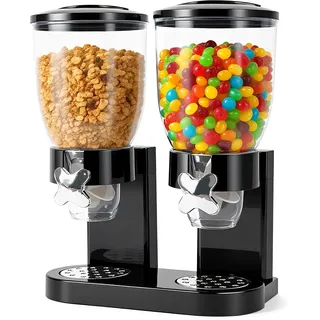 Sinceroduct Cereal Dispenser 2L 2er Pack, Luftdichter Müslispender für die Organisation des Küchenvorratsraums, Ideal für Müsli, Trockenlebensmittel, Süßigkeiten, Reis, Getreide, Kaffeebohnen