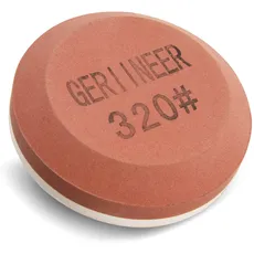 GERIINEER 2-IN-1 Schleifstein Axt und Messer, Schärfer Abziehstein für Messer, Puck Schärfstein für Gartengeräte Küchenmesser Meißel Äxte (320/500 Körnung)