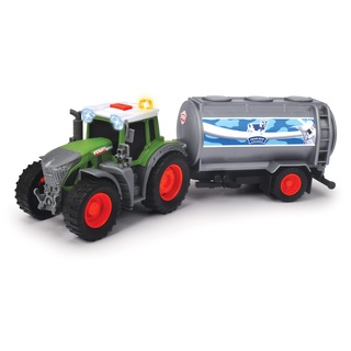 DICKIE Toys Fendt Traktor mit Milch-Anhänger 203734000,