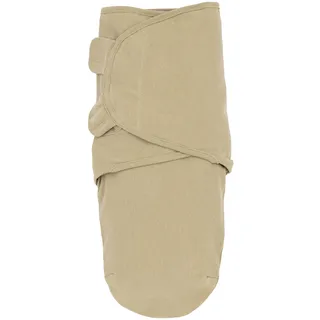 Meyco Baby Uni Pucksack, Erstausstattung Neugeborene (Pucktuch für Babys ab 4-6 Monaten, weicher Schlafkomfort, 100% Baumwolle, atmungsaktiv, Einschlafhilfe), Sand