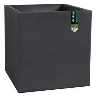 EDA Plastiques Volcania 13730 BR. T SX1 Übertopf, quadratisch, Kunststoff, 40 x 40 x 40 cm