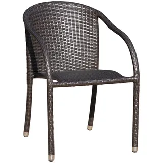 Garden Pleasure Riga Gartenstuhl 55 x 64 x 80 cm braun 2 St.