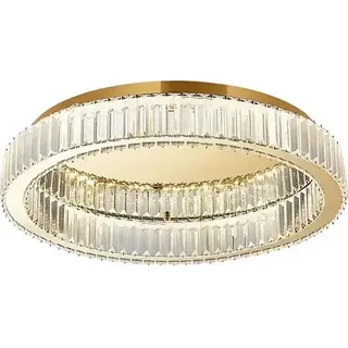 r Kristall-Deckenleuchter, moderner Stil, LED-Lichtquelle, 50 cm Gold, 3 Farben