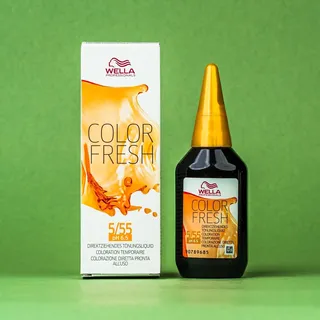 Wella Color Fresh 5/55 hellbraun mahagoni-int. 75 ml