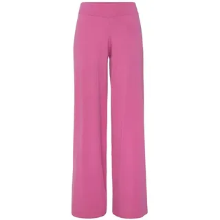 LASCANA LASCANA, Strickhose mit weitem Bein, Loungewear, pink,