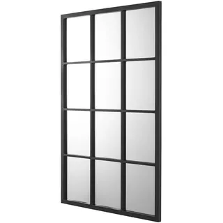 [en.casa] Wandspiegel Cupello 60 x 90 cm Schwarz
