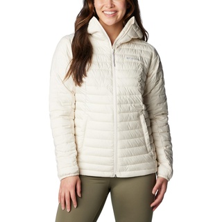 Columbia Women's Silver Falls Hooded Puffer Jacket, Chalk, XS