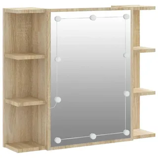 vidaXL Spiegelschrank 70 cm braun