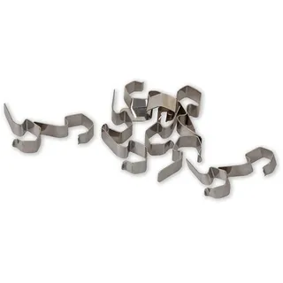 Metall-Clips für Einmachgläser, aus Edelstahl, 12 Stück (für 6 Gläser)