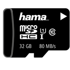 Bild microSDHC 32GB Class 10 80MB/s + SD-Adapter