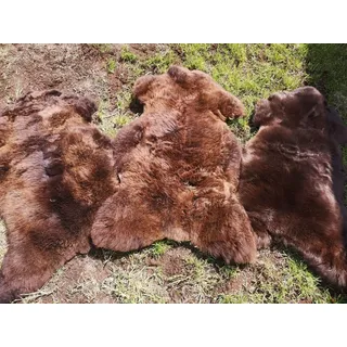 Top Öko Natur Schaffell Lammfell Lamm Fell S-XXXL Rabatt! - 40cm Rund