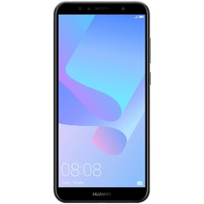 Huawei Y6 2018 Dual-SIM Smartphone 14,5 cm (5,7 Zoll) (3000mAh Akku, 16 GB interner Speicher, Android 8.0) schwarz