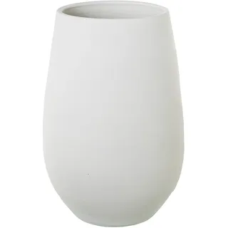 Keramikvase, Weiß, matt, 30 x 30 x 60 cm