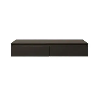 Selsey Bemmi Wand-Schminktisch 120 cm mit Schubladen, Schwarz