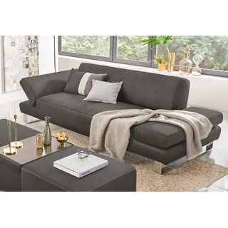 W.Schillig Couch Leder 2-Sitzer Schwarz