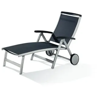 Sieger Royal Klappliege 193 x 78 x 101 cm graphit/grau inkl. Rollen