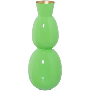 DRW Tischvase aus emailliertem Metall in Rot, 18 x 18 x 50 cm