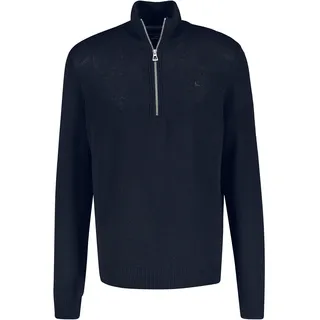 Troyer LERROS "Schurwoll-Stricktroyer mit Kaschmiranteil", Herren, Gr. XXL, blau (classic navy), 88% Schurwolle, 12% Kaschmir, ohne Ausschnitt, Pullover Troyer