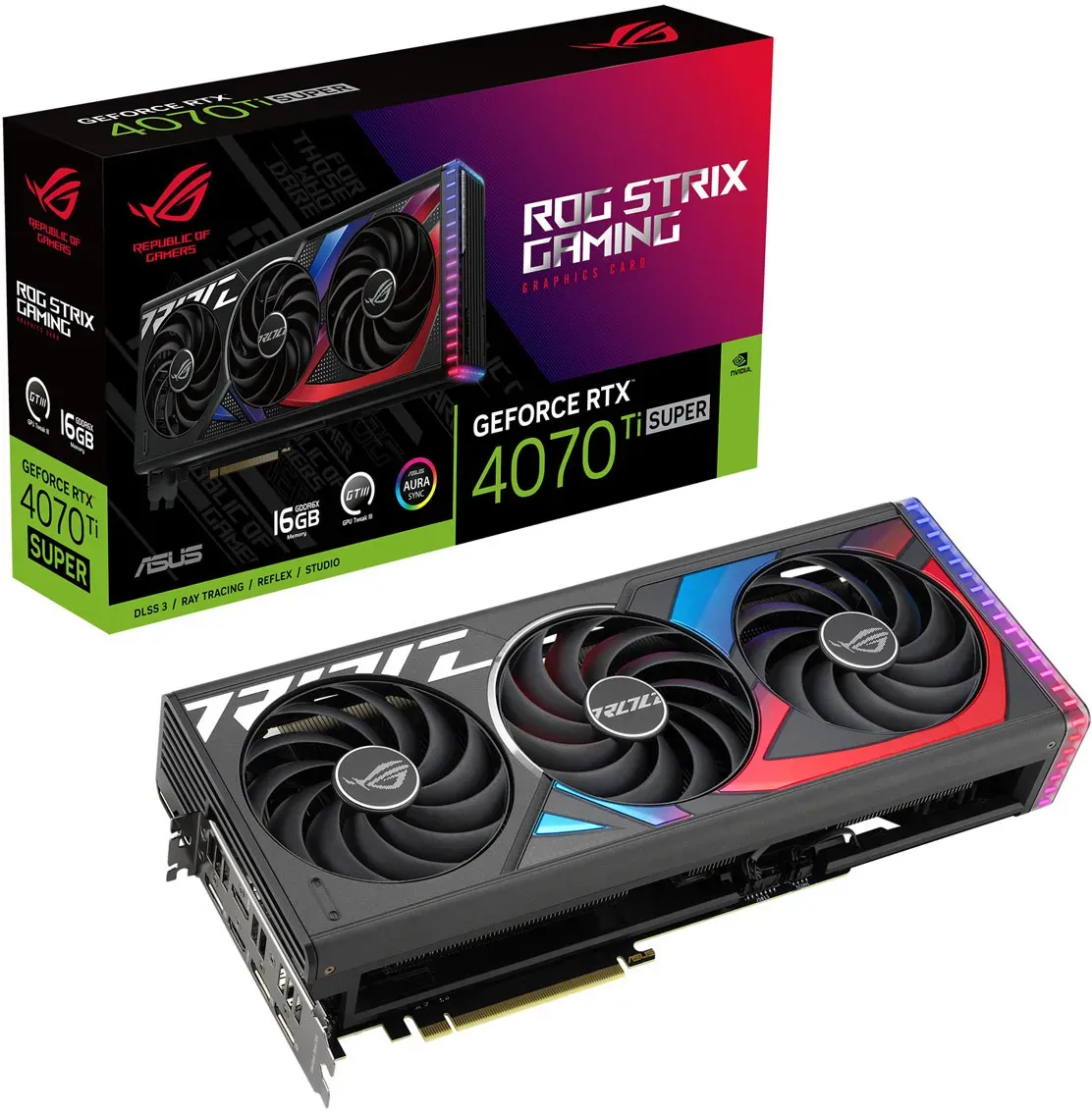 Bild von ROG Strix GeForce RTX 4070 Ti SUPER 16 GB GDDR6X 90YV0KG1-M0NA00