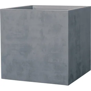 Deroma Pflanztopf Quadro Millenium 49 cm x 49 cm x 49 cm Aschgrau