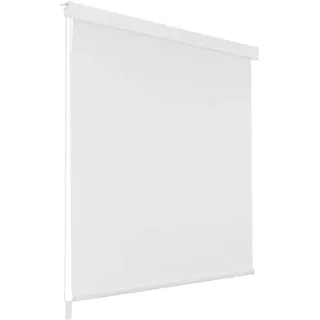 vidaXL Duschrollo 100x240 cm Weiß