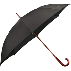 Bild Wood Classic S - Man Auto Open Regenschirm, 98 cm, Black