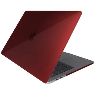 aiino Glossy - Schutzhülle für MacBook Pro 13 Zoll (2020/2022), ultraschlankes und Robustes Gehäuse, Kunststoff-Hartschalengehäuse mit Bildschirmschutz und Tastaturabdeckung - Rot
