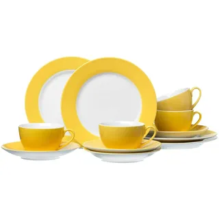 Flirt by R&B Doppio Kaffeeservice 12-tlg. gelb/mehrfarbig