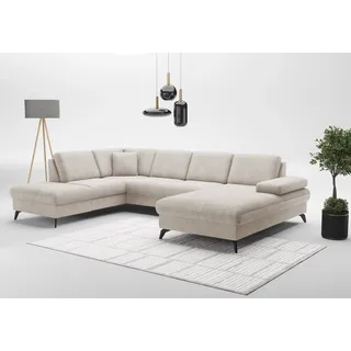 sit&more Wohnlandschaft »Morris Jubi U-Form, B: 300 cm« mit Armteilfunktion & 1 Zierkissen, optional Bettfunktion,