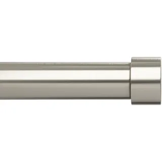 Umbra Vorhangstange Cappa 1-läufig Ø 25 mm 66 - 120 cm Silber