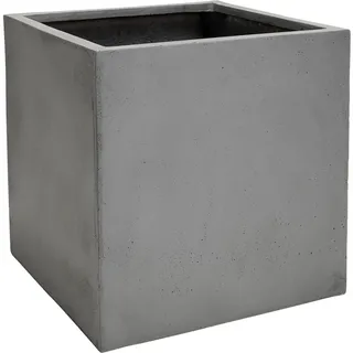 Vivanno Pflanzkübel Block 45 cm x 45 cm x 45 cm Betonoptik Grau