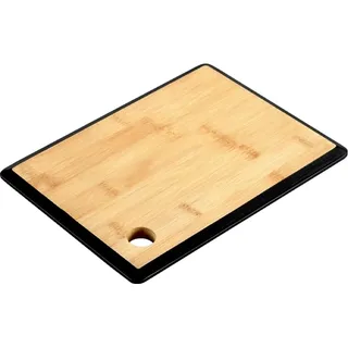 KESPER Schneidbrett Bambus 1 Set 27 x 19 x 1,5 cm Braun/Schwarz