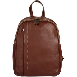 Piké Cityrucksack echt Leder Braun