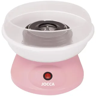 Jocca Zuckerwattemaschine Rosa | 520W | Mit Messlöffel und 10 Holzstäbchen | 26x26x17 cm