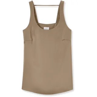 MADELEINE Trägertop »Blusentop Top aus feinem Glanz-Satin«, beige
