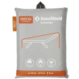 Siena Garden Schutzhülle Gartenliege 210 cm x 75 cm x 40 cm Hellgrau