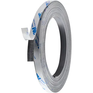 Magnetband selbstklebend, stark 10 mm | 1.5 mm | 5 m, Ferrit, schwarz